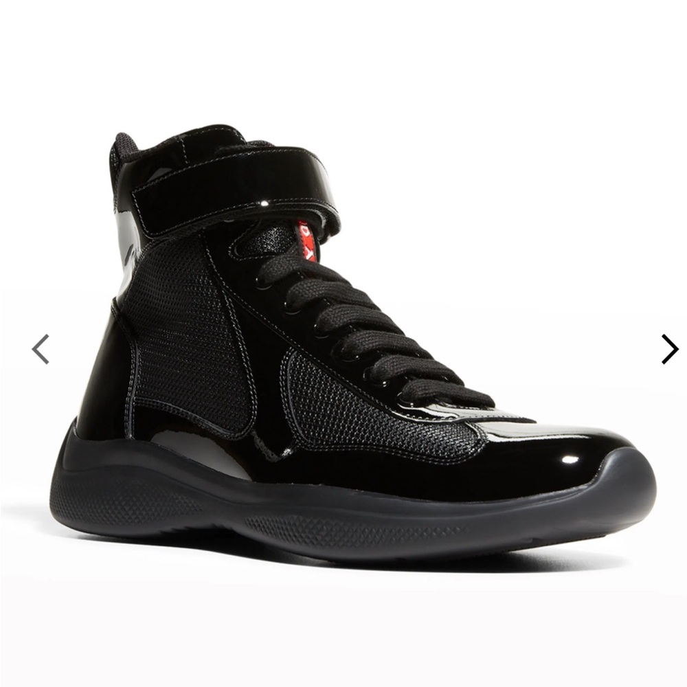 Men's America's Cup Patent Leather
High-Top Sneakers